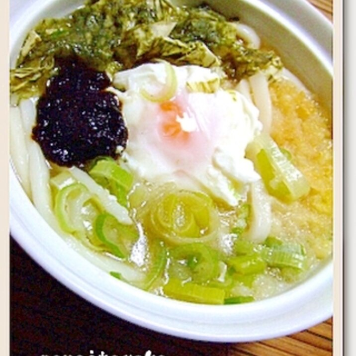 岩海苔・おぼろ昆布・揚げ玉うどん